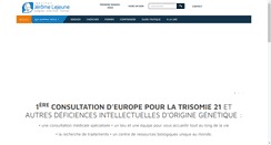 Desktop Screenshot of institutlejeune.org